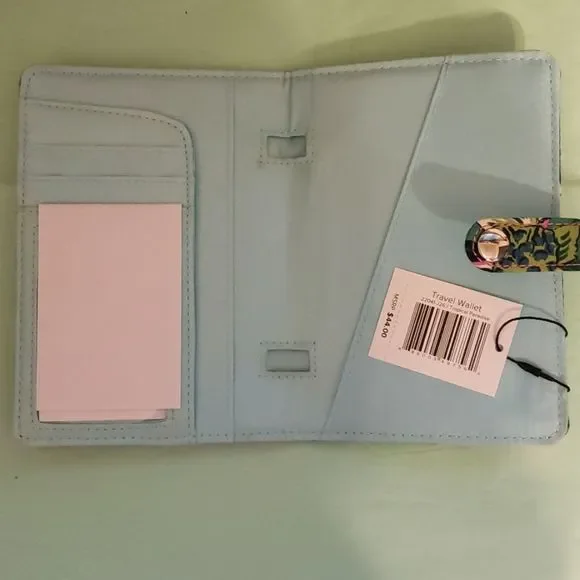 Vera Bradley signature Travel passport Wallet tropical paradise - Picture 4 of 5